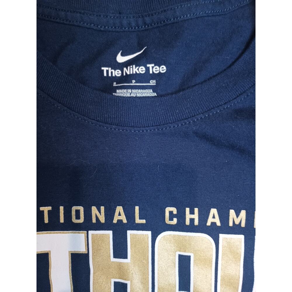 Nike Jordan T-shirt Michigan Wolverines 2023 National Champs Navy Size S - Picture 4 of 7